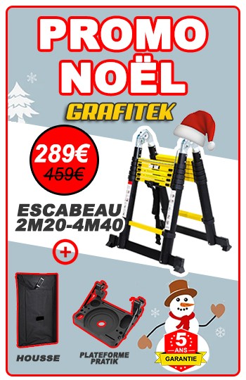 escabeau 2m20/4m40 promo noël 