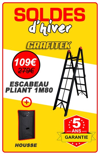 escabeau t&eacute;l&eacute;scope 2m80/5m60 promo no&euml;l 
