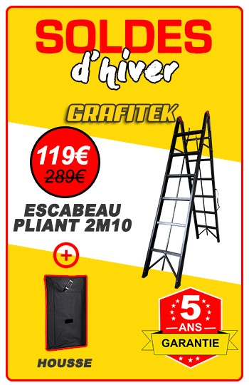 escabeau t&eacute;l&eacute;scope 2m80/5m60 promo no&euml;l 