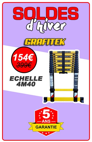 &eacute;chelle t&eacute;lescopique 3m80 promo no&euml;l 