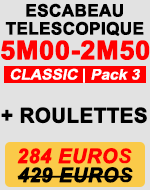 Escabeau télescopique 5m pack 3