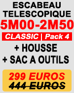 Escabeau télescopique 5m pack 4