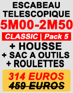 Escabeau télescopique 5m pack 5