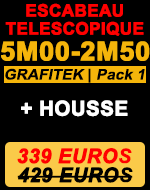 Escabeau télescopique gamme Grafitek 5m pack 1