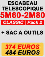 escabeau télescopique 5m 60 pack 2