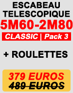 escabeau télescopique 5m 60 pack 3