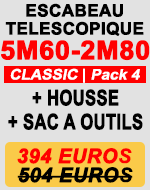 escabeau télescopique 5m 60 pack 4