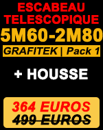 escabeau télescopique 5m 60 gamme Grafitek pack 1