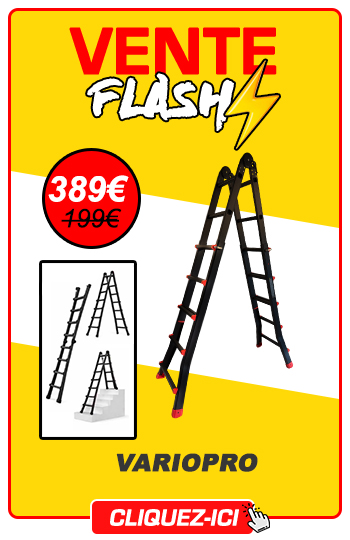 vente flash &eacute;chelle t&eacute;lescopique 3m80