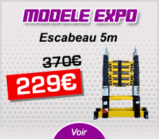 Modèle éxposition escabeau télescopique 5m