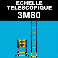 Echelle t&eacute;lescopique 3,80 m&egrave;tres Woerther