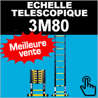 3,8 m (12,5 ft) Échelle télescopique en aluminium de montée de pliage -  Chine L'échelle et l'échelle échelle télescopique en aluminium prix