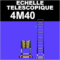 Echelle télescopique 4,40 mètres Woerther