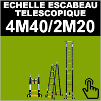 escabeau télescopique 4m40/2m20